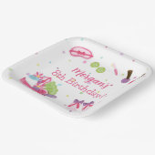 スパ誕生日パーティー ペーパープレート (傾斜あり)