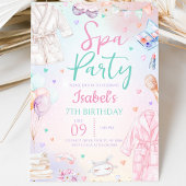 スパ誕生日パーティー 招待状