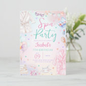スパ誕生日パーティー 招待状 (スタンド正面)