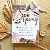 スパ誕生日ラグジュアリーサファリデザイン 招待状