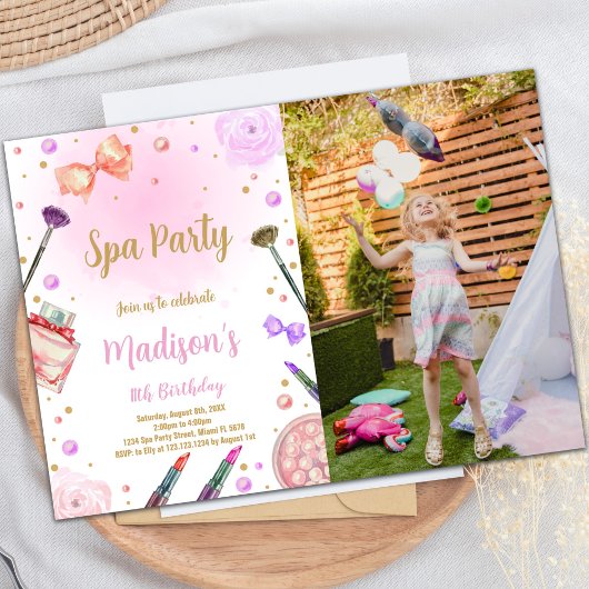 スパ誕生日招待状（写真あり） 招待状