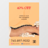 スパ販売提供編集可能ウィンドウの固定 ウィンドウサイン (シート)