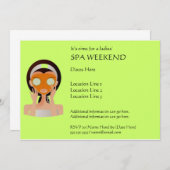 スパ週末招待状 招待状 (正面/裏面)