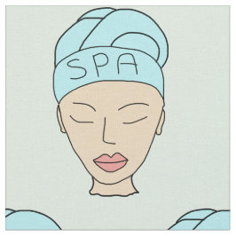 スパ顔模様 ファブリック