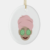 スパ顔 セラミックオーナメント (右)
