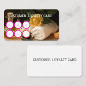 スパ顧客ロイヤリティカード 名刺 (正面/裏面)