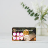 スパ顧客ロイヤリティカード 名刺 (スタンド正面)