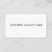 スパ顧客ロイヤリティカード 名刺 (裏面)