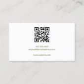スパ4フォトソーシャルメディアQRコード 名刺 (裏面)