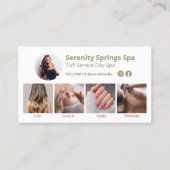 スパ4フォトソーシャルメディアQRコード 名刺 (正面)