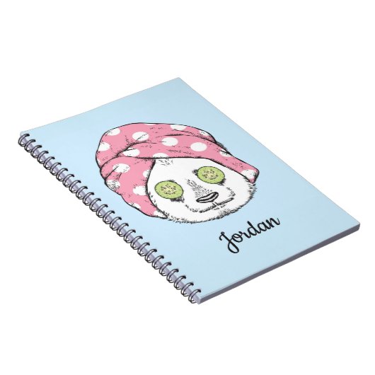 スパ|のパンダはあなたの名前を加えます ノートブック (右側)