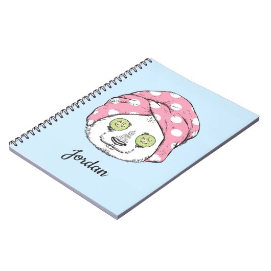 スパ|のパンダはあなたの名前を加えます ノートブック (左側)