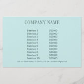 スパ アクアブルー ビーチ ウッド スターフィッシュ シーシェル チラシ (裏面)