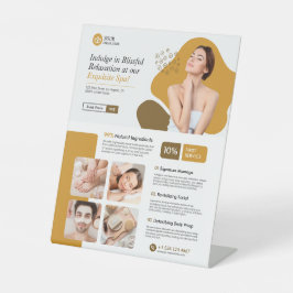 スパ、ウェルネスセンター、美しい気に 台座サイン