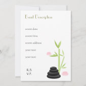 スパ・エレガント招待カード 招待状 (裏面)