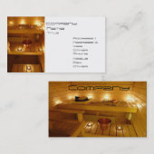 スパ、サウナ 名刺 (正面/裏面)