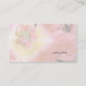 スパ-サロンのピンクの花1の名刺 名刺 (裏面)