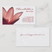 スパ-サロンのマッサージのセラピーの名刺 予約カード (正面/裏面)