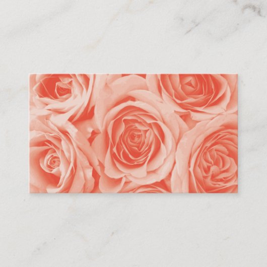 スパ-サロンのモモのバラの名刺 名刺 (正面)