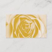 スパ-サロンの黄色バラの名刺 名刺 (裏面)