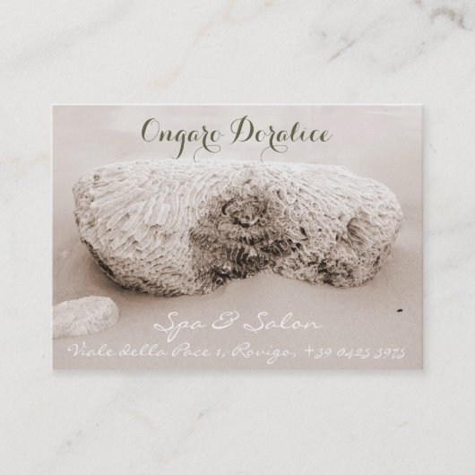 スパ、サロン及び健康名刺のテンプレート 名刺 (正面)