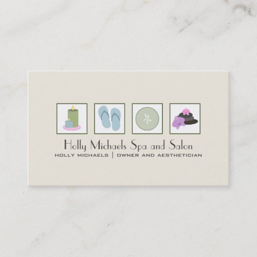スパ&サロン名刺 名刺 (正面)