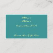 スパ/サロン/旅行名刺 名刺 (裏面)