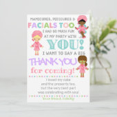 スパ サンキューカード | スパ バースデイ サンキュー 招待状 (スタンド正面)