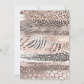 スパ バースデー ラグジュアリー サファリ デザイン 招待状 (裏面)