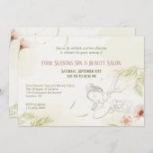 スパ&ビューティーへのご招待 招待状 (正面/裏面)