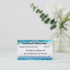 スパ、フィットネス、サロン、ネイルサロンロイヤリティパンチカード ロイヤリティカード