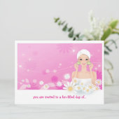 スパ ブリーズ ピンク バースデー インビテーション (スタンド正面)