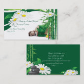 スパ、マッサージの美容院の名刺 名刺 (正面/裏面)