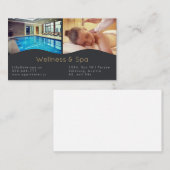 スパ、マッサージ&ウェルネスリゾートビジネスカード エンクロージャーカード (正面/裏面)