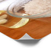 スパ/マッサージ/ペディキュアサロンシーンブラック/カラー ポスター (角)