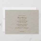 スパ、マッサージ、リラクゼーションへのご招待 招待状 (裏面)