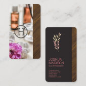 スパ |モノグラム |医学ホリスティック剤 名刺 (正面/裏面)