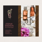 スパ |モノグラム |医学ホリスティック剤 名刺 (外部フラット)