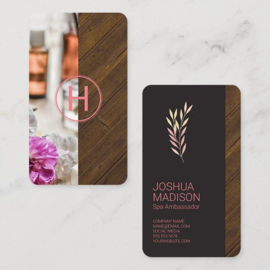 スパ | モノグラム 名刺 (正面/裏面)