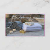 スパ、健康、マッサージ 名刺 (裏面)