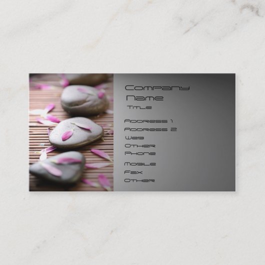 スパ、健康 名刺 (正面)