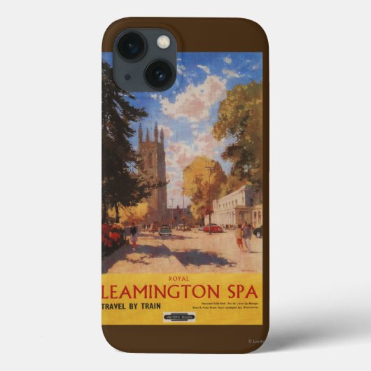 スパ、王室の通りビュー英国鉄道ポスター Case-Mate iPhoneケース (裏面)