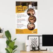 スパ、美しいサロン、ウェルネスセンター ポスター (ホームオフィス)