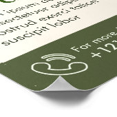 スパ、美しいサロン- Bussines Poster ポスター (角)