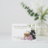 スパ&美しいリゾートギフト証明書 割引カード (スタンド正面)