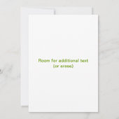 スパ&美しいリゾートフライヤーカスタムアナウンス 招待状 (裏面)