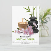 スパ&美しいリゾートフライヤーカスタムアナウンス 案内状 (スタンド正面)