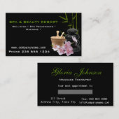 スパ&美しいリゾート名刺 予約カード (正面/裏面)