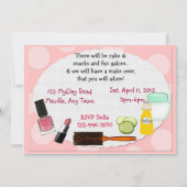 スパtacularのパーティーは招待状をからかいます 招待状 (裏面)