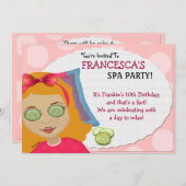 スパtacularのパーティーは招待状をからかいます 招待状 (正面/裏面)